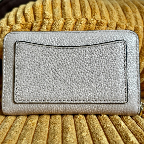 MICHAEL KORS Women's Small Zippy Jet Set Wallet Pebble Leather Soft Pink - Picture 4 of 14